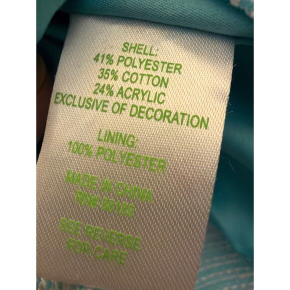 Lilly Pulitzer Patt Dress Women's Size 10 Shorley Blue Textured Classic Luxury - Picture 8 of 12